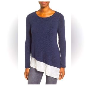 Asymmetrical Hem Layer Blouse